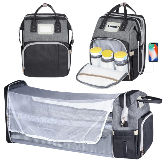 Mummy Bag Large Capacity Mom Bag Out Folding Bed Package Multi-functional Backpack