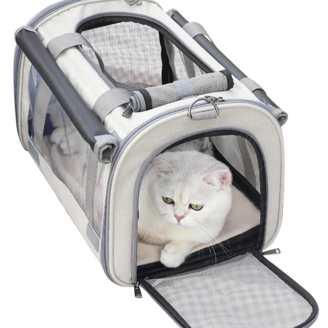 Outdoor Portable Pet Bag Transparent Breathable Foldable Pet Bag