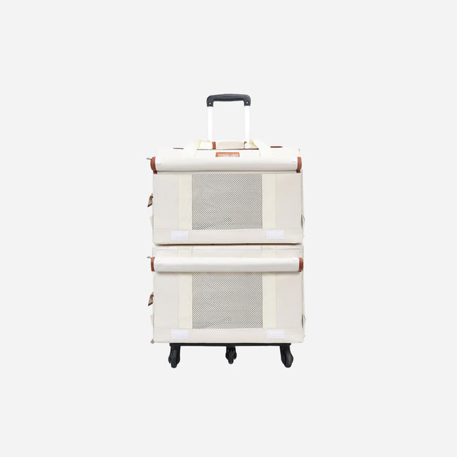 Pet Trolley Double-deck Bus Luggage Cat Bag Portable