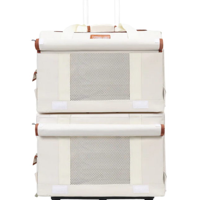 Pet Trolley Double-deck Bus Luggage Cat Bag Portable