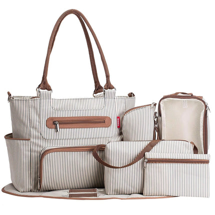 Baby Diaper Stripe Bag Set