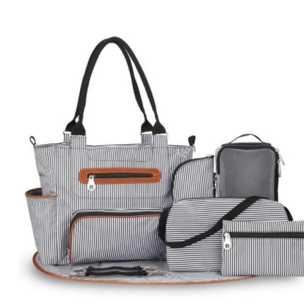 Baby Diaper Stripe Bag Set