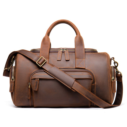 Mova Retro Leather Weekender Duffle