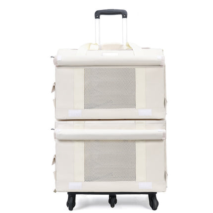 Pet Trolley Double-deck Bus Luggage Cat Bag Portable