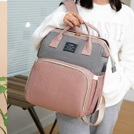 Mummy Baby Crib Backpack Large Capacity Out Milk Insulated Bag Women