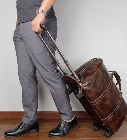 Mova Men's Leather Rolling Edition Duffle