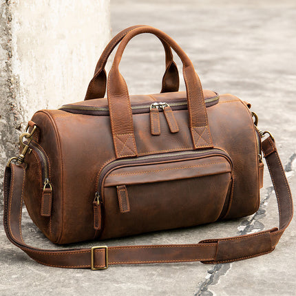 Mova Retro Leather Weekender Duffle