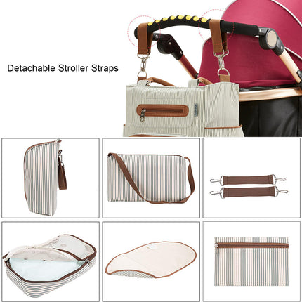 Baby Diaper Stripe Bag Set