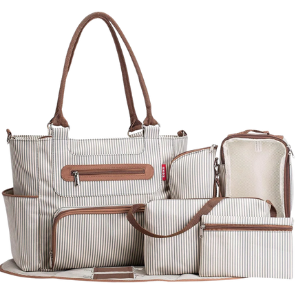 Baby Diaper Stripe Bag Set