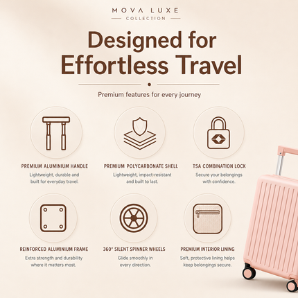 Mova Luxe Child Seat Suitcase