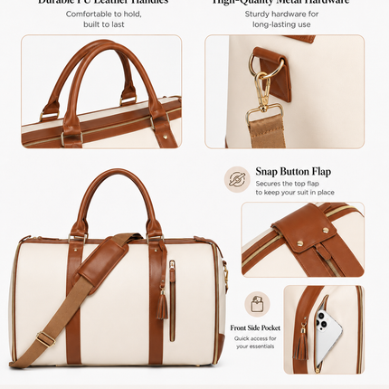 Mova Luxe™ Carry-On Roller Duffle
