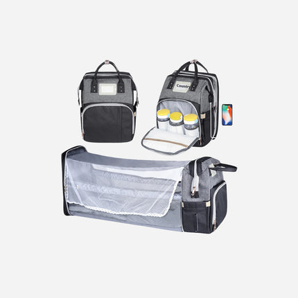 Mummy Bag Large Capacity Mom Bag Out Folding Bed Package Multi-functional Backpack