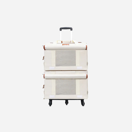 Pet Trolley Double-deck Bus Luggage Cat Bag Portable