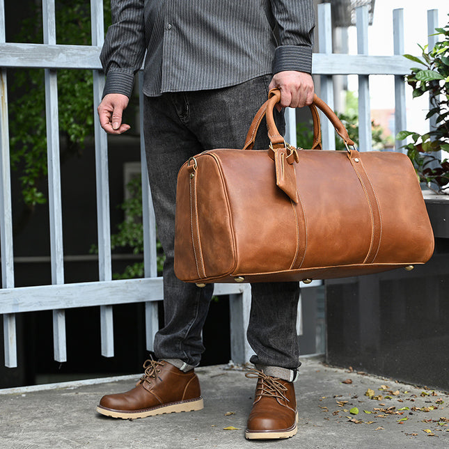 Mova Vintage Leather Travel Duffle
