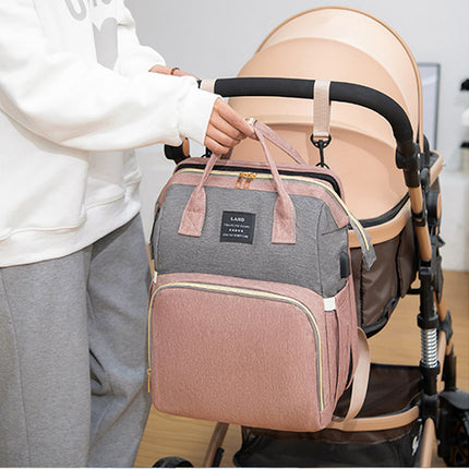 Mummy Baby Crib Backpack Large Capacity Out Milk Insulated Bag Women