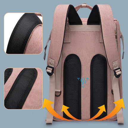 Mummy Baby Crib Backpack Large Capacity Out Milk Insulated Bag Women